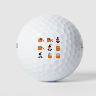 Halloween Owl Pumkin Golfball