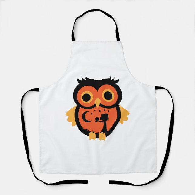 Halloween Owl Schürze (Vorderseite)