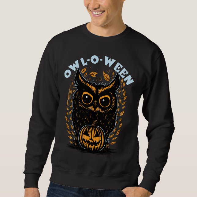 Halloween Owl Sweatshirt (Vorderseite)