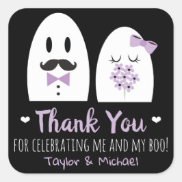 Halloween Paare Hochzeit Danke an Stickers
