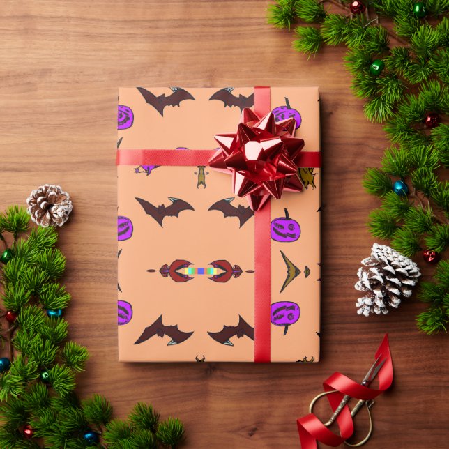 Halloween-Packpapier Geschenkpapier (Feiertagsgeschenk)