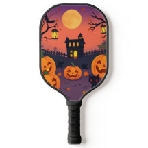 Halloween-Paddle - Kürbiskins und Katzen