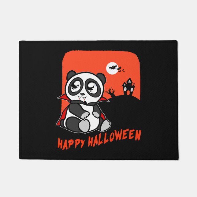 Halloween-Panda  Fußmatte (Vorderseite)