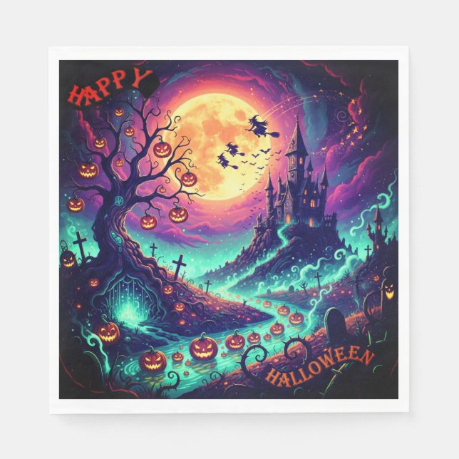 Halloween Paper Napkin Serviette (Vorderseite)