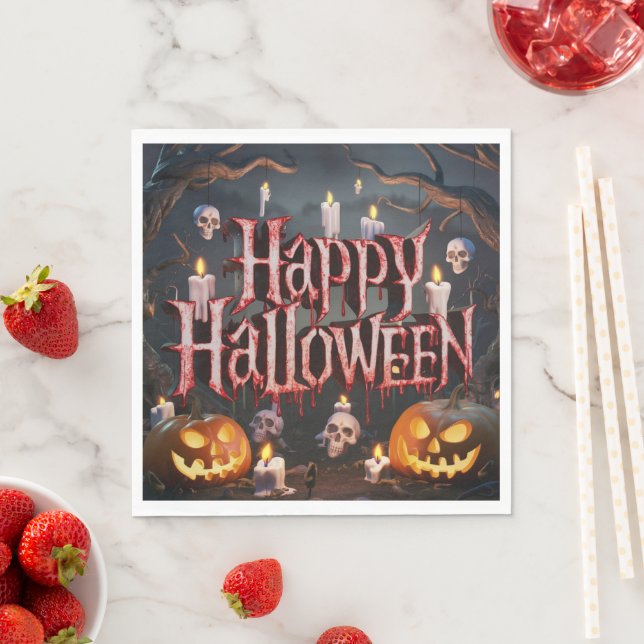 Halloween - Paper Napkin Serviette (Beispiel)