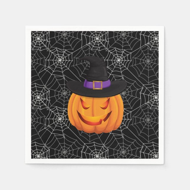 Halloween Paper Napkins-Pumpkin Serviette (Vorderseite)
