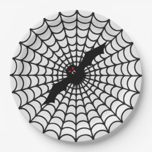 Halloween Paper Teller/Bat im Spiegellerie Pappteller