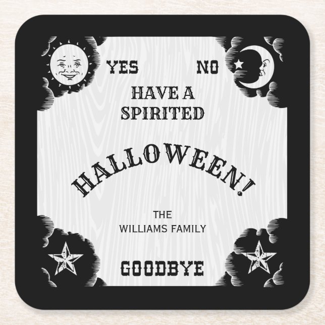 Halloween Paper Untersetzer Spirit Board (Vorderseite)