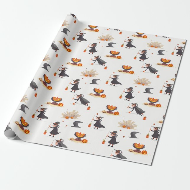 Halloween-Papier Geschenkpapier (Ungerollt)