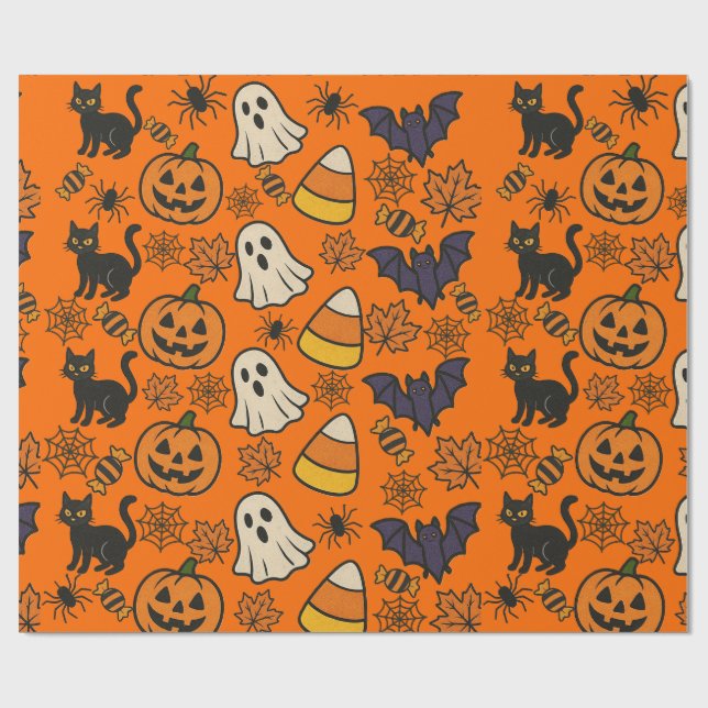 Halloween-Papier Geschenkpapier (Flach)
