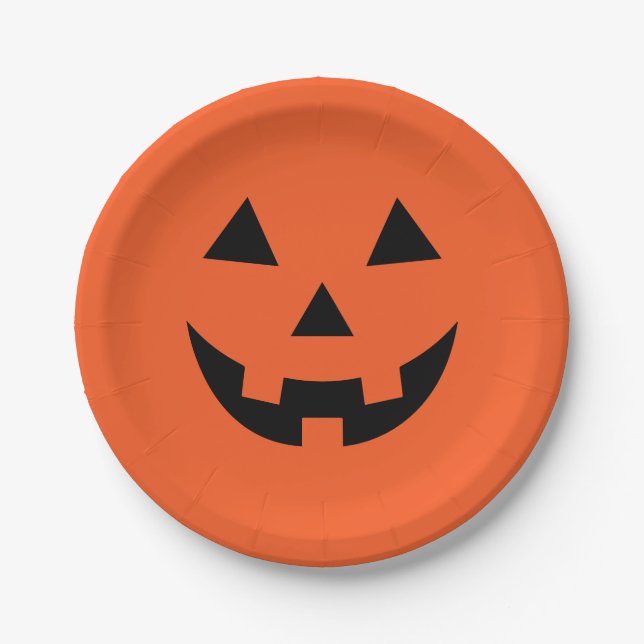 Halloween-Papier  Pappteller (Vorderseite)