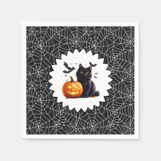 Halloween-Papier  Serviette (Vorderseite)