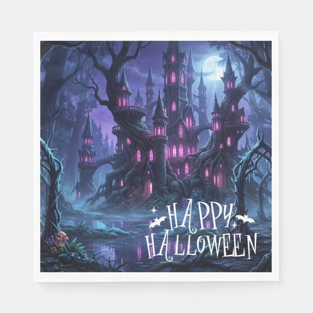 Halloween-Papier  Serviette (Vorderseite)