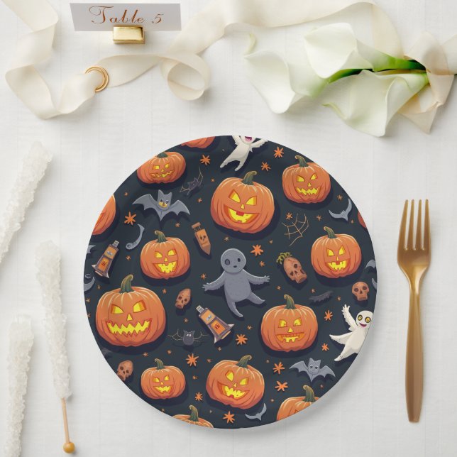 Halloween-Papierplatte Pappteller (Hochzeit)
