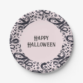 Halloween-Papierplatte zum Thema Schlange Pappteller