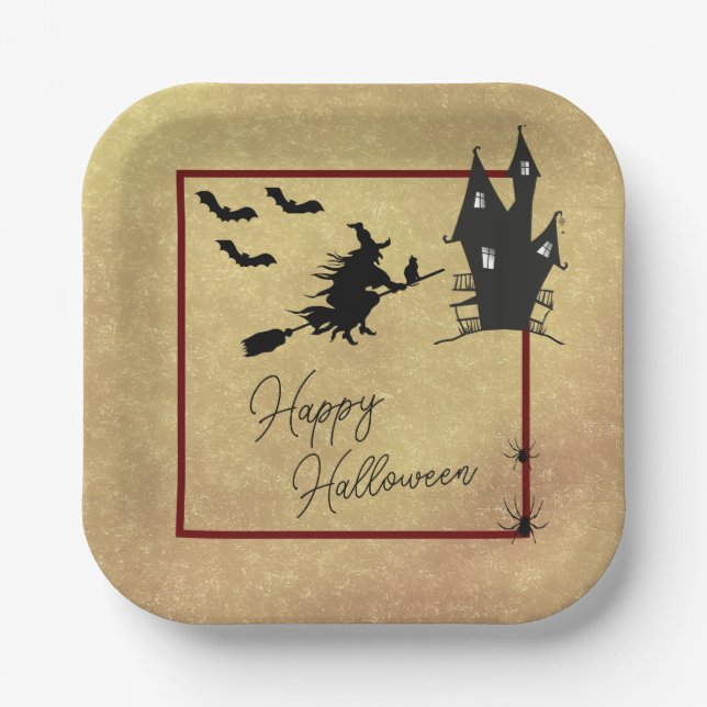Halloween Pappteller (Vorderseite)