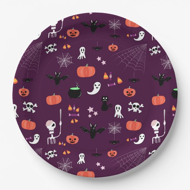 Halloween Pappteller (Vorderseite)