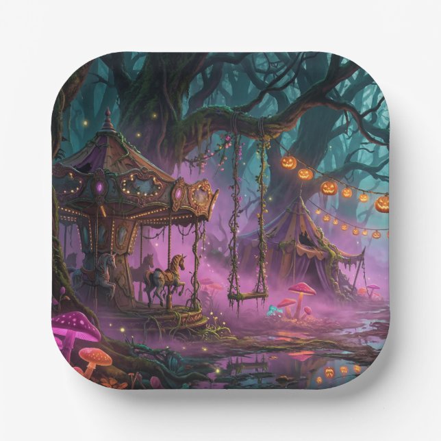 Halloween  pappteller (Vorderseite)