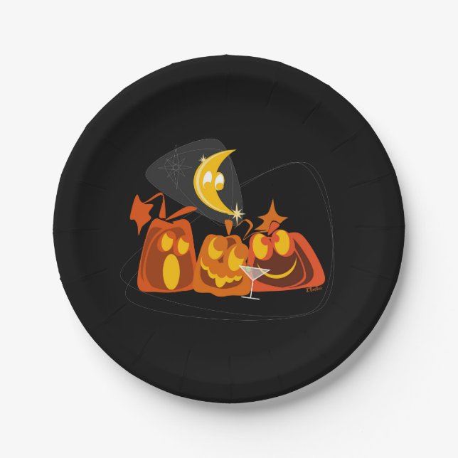 Halloween Pappteller (Vorderseite)