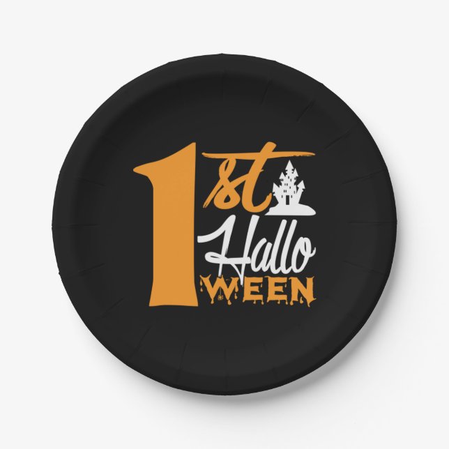 Halloween Pappteller (Vorderseite)