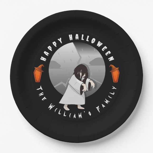 Halloween  pappteller (Vorderseite)