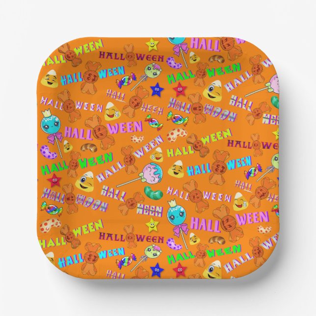 Halloween Pappteller (Vorderseite)