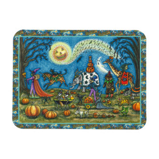 HALLOWEEN PARADE Hexe Giraffe Bear Zebra Skellies Magnet