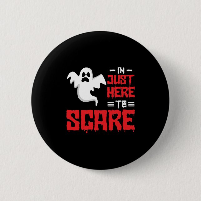 Halloween Paranormal Ghost Jäger Horror Fans Button (Vorderseite)