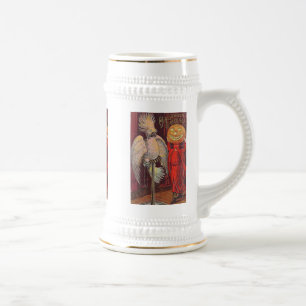Halloween Parrot und Pumpkin Tasse und Steine