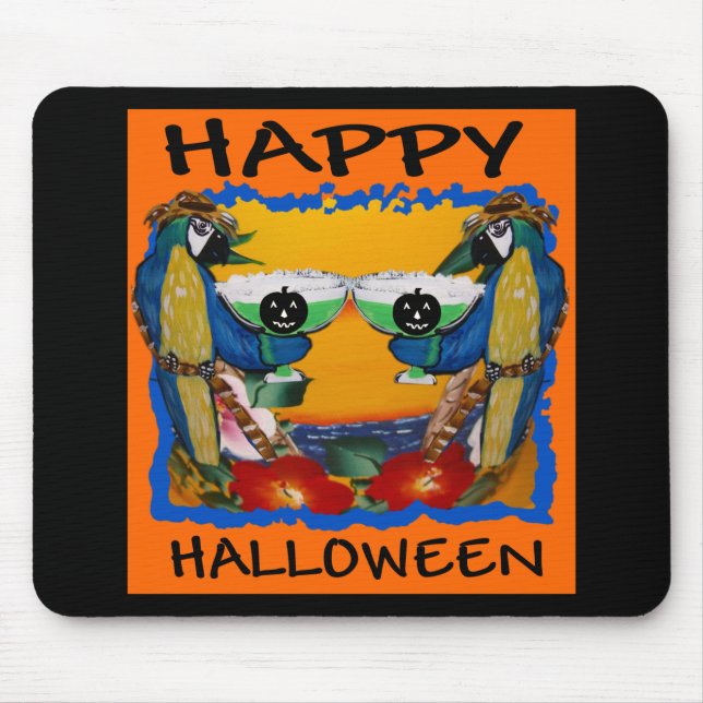 HALLOWEEN PARROTS MOUSEPAD (Vorne)