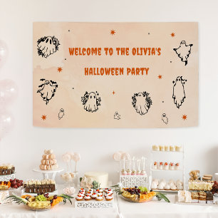 Halloween-Party Adult Vintag Gothic Skull Banner