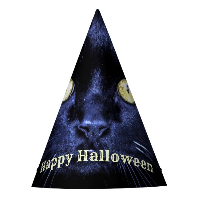 Halloween-Party Beängstigend Black Cat Horror Nigh Partyhütchen (Vorderseite)