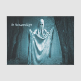 Halloween-Party Beängstigend Ghost Dark Blue Night Seidenpapier