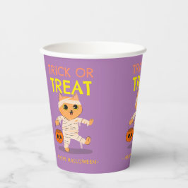 Halloween-Party Becher, Katzenmumie, Trick oder Tr Pappbecher