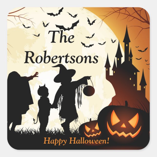 Halloween-Party bevorzugt Candy Bag Aufkleber (Vorderseite)
