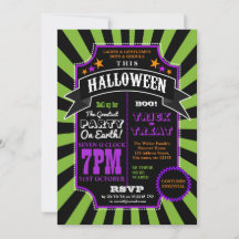 Halloween-Party Black und Green Carnival laden ein