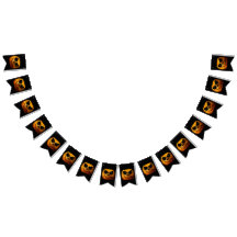 Halloween-Party Bunting Banner