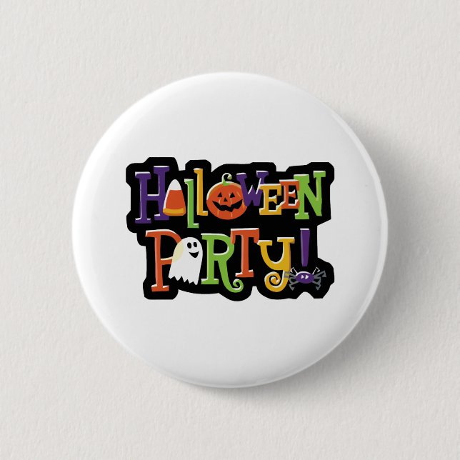 Halloween-Party Button (Vorderseite)