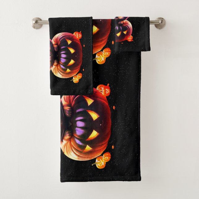 Halloween Party Chat noir Citrouille Horreur (En situation)
