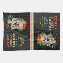 Halloween-Party Circus Clown Beängstigend Carnival Geschirrtuch