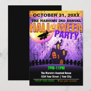 Halloween-Party-Club-Werbeflyer Grunge-Einladung Einladung