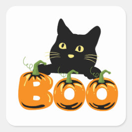 Halloween-Party Collection! Quadratischer Aufkleber