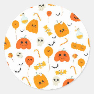 Halloween-Party Collection! Runder Aufkleber