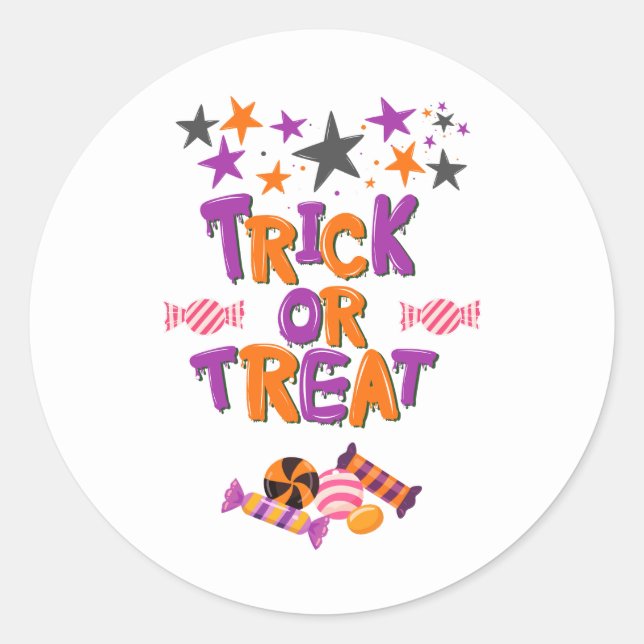 Halloween-Party Collection! Runder Aufkleber (Vorderseite)
