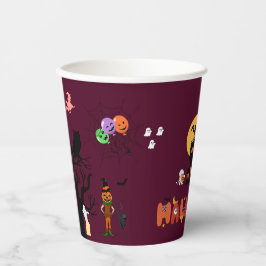 Halloween-Party Cup - Spuk House & Pumpkin Pappbecher
