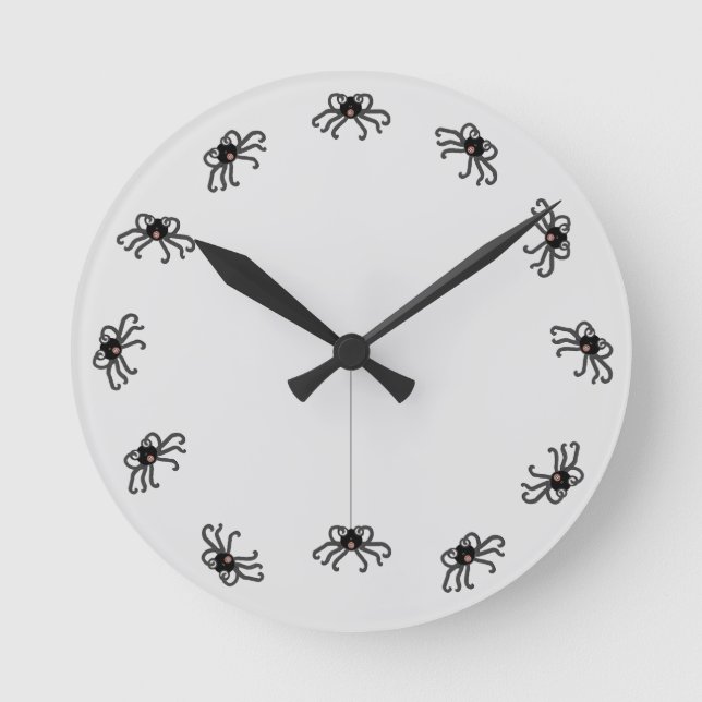 Halloween-Party-Dekoration - Großuhr Runde Wanduhr (Vorderseite)