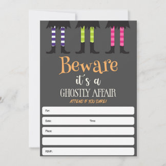 Halloween-Party der Einladung