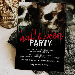 Halloween-Party der Schädelfronten Einladung