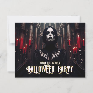 Halloween-Party - Dunkelgotische Einladung