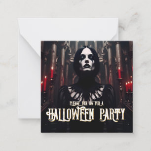 Halloween-Party - Dunkelgotische Einladung